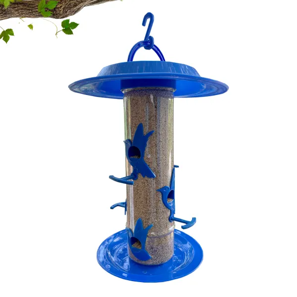 Large bird feeder with hut