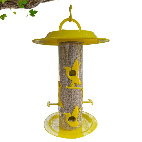 Large bird feeder with hut