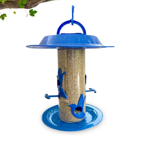 Medium bird feeder with hut