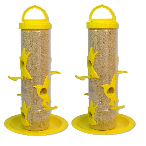 Large Bird Feeder (Pack of 2) - Yellow