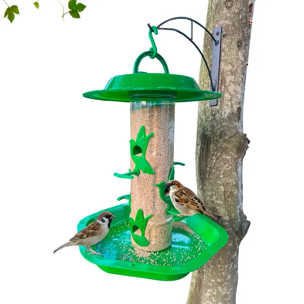 Large Bird Feeder With Hut With Blow