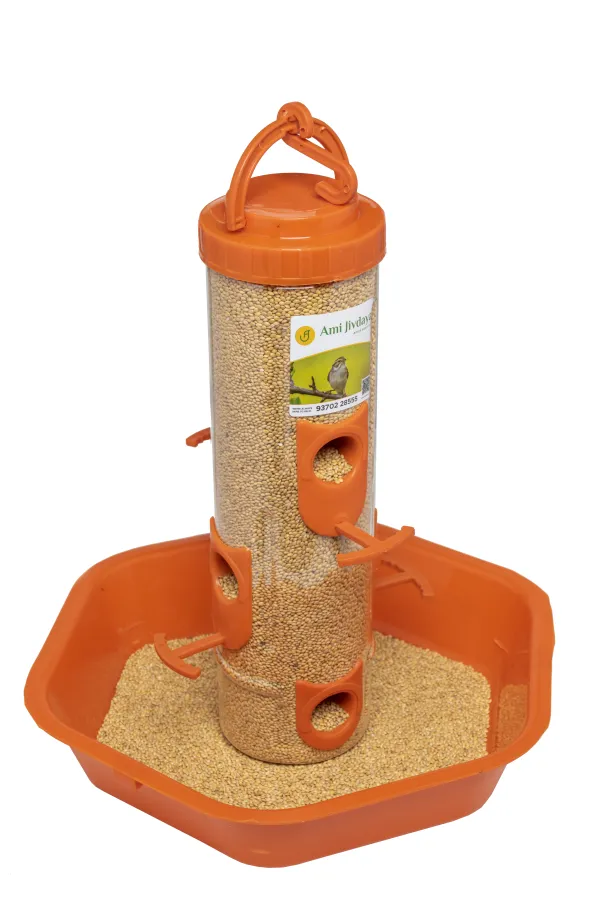 Large Bird Feeder With Big Bowl