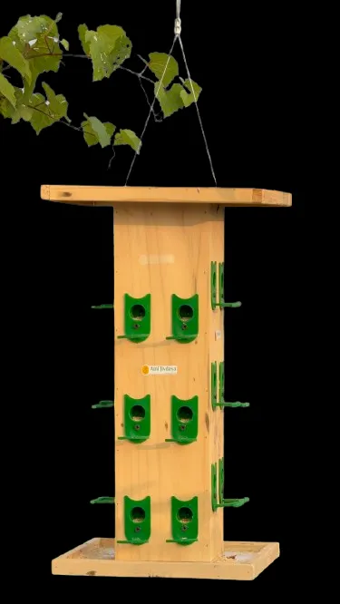 24 Nozzle Wooden Bird feeder