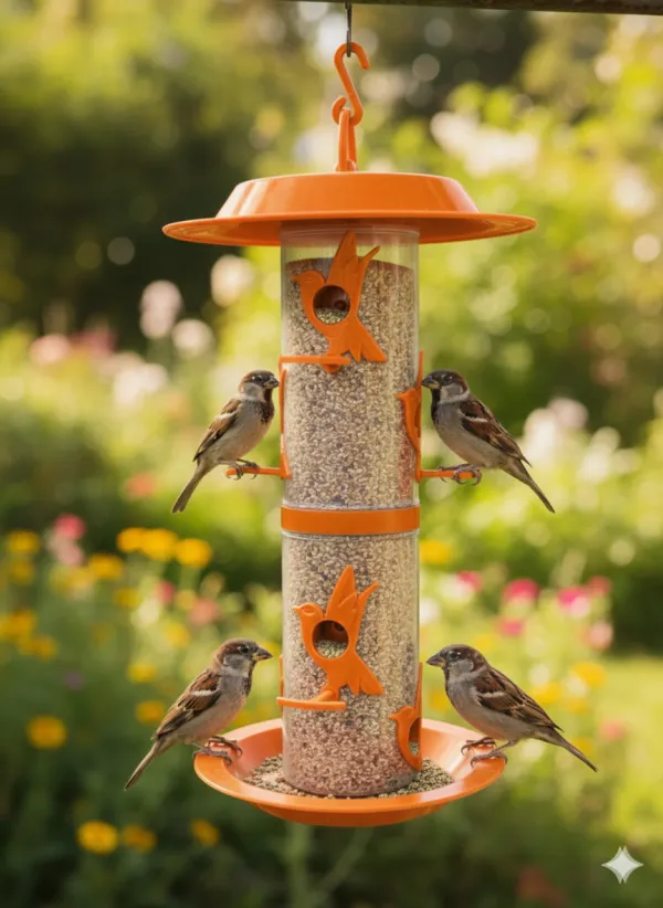 Jumbo Bird Feeder With Hut.