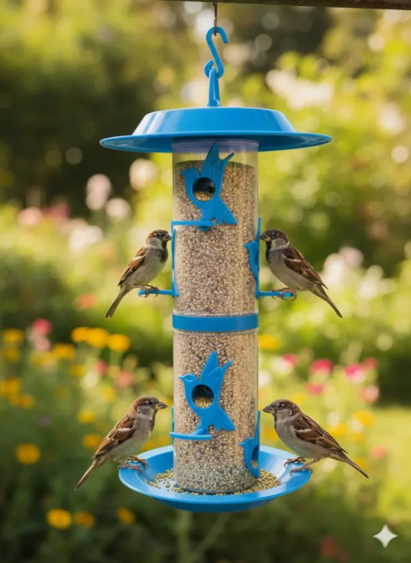 Jumbo Bird Feeder With Hut.
